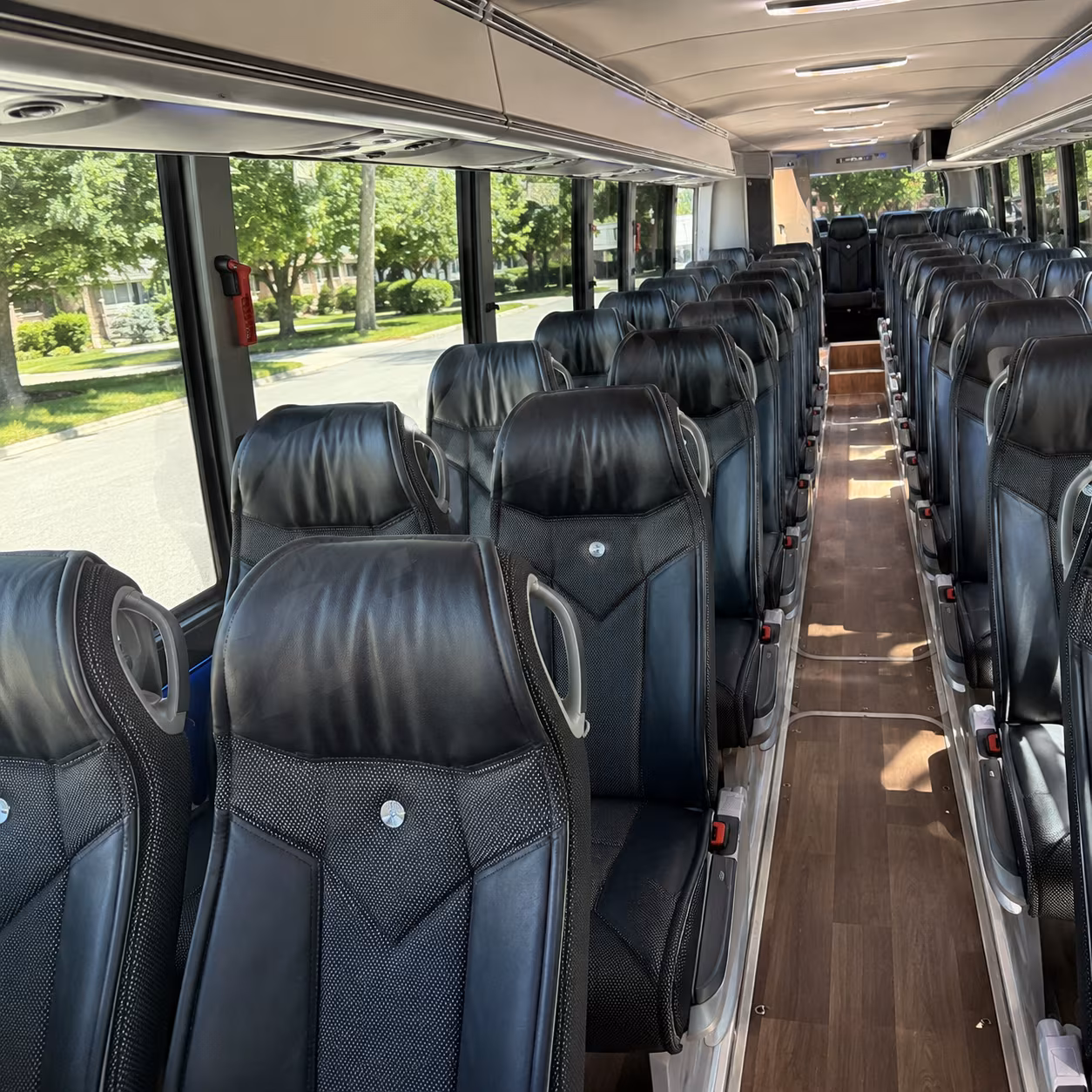 el monte charter bus interior